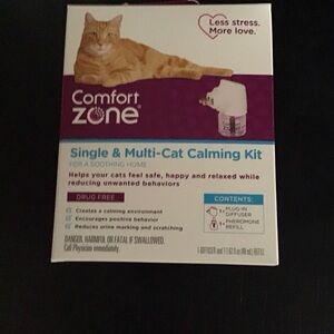 Comfort Zone Cat Calming Kit with one diffuser